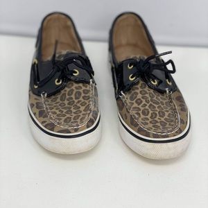 Sperry Topsiders Cheetah Print Shoes